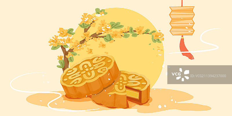 中秋节日传统食物月饼图片素材