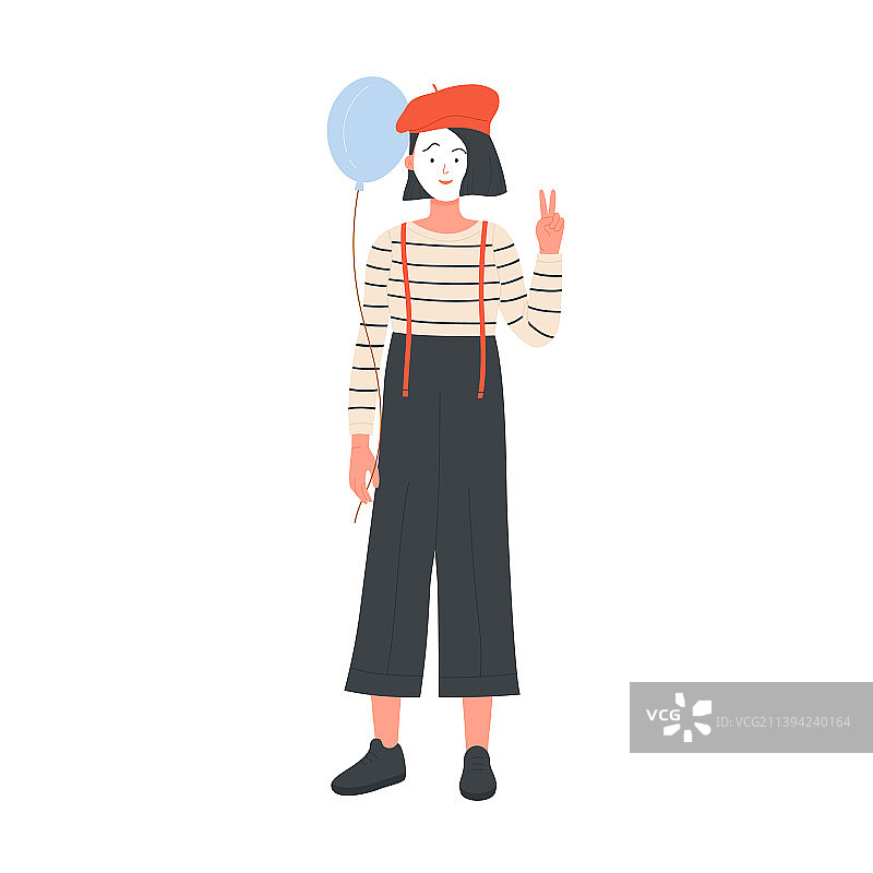 马戏团小丑哑剧表演者图片素材