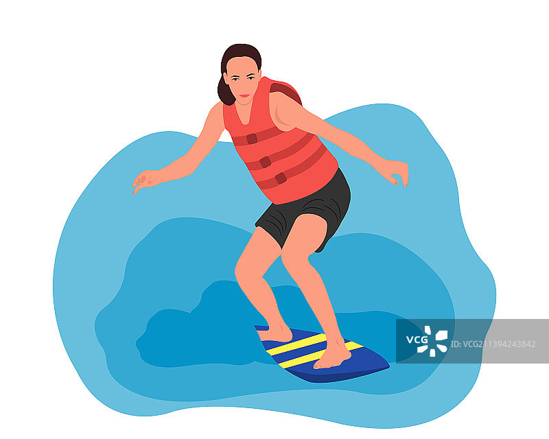 冲浪女孩图片素材