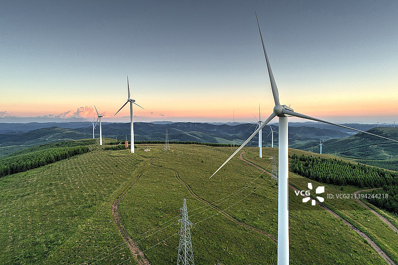 张北草原天路图片素材