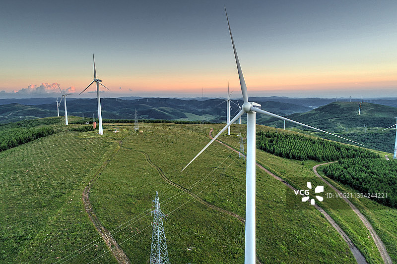 张北草原天路图片素材