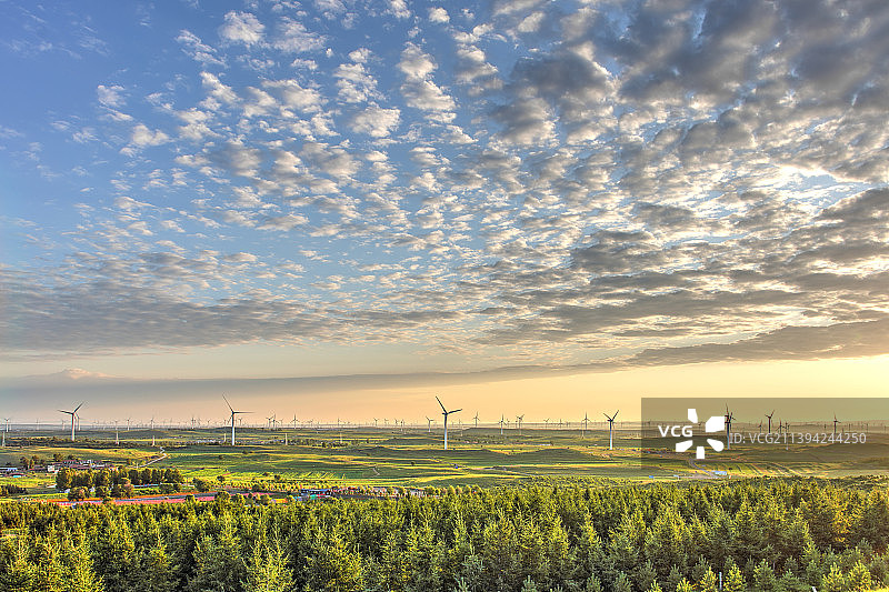 张北草原天路图片素材