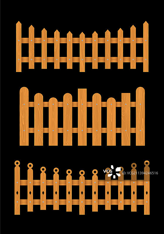 棕色木栅栏合集图片素材