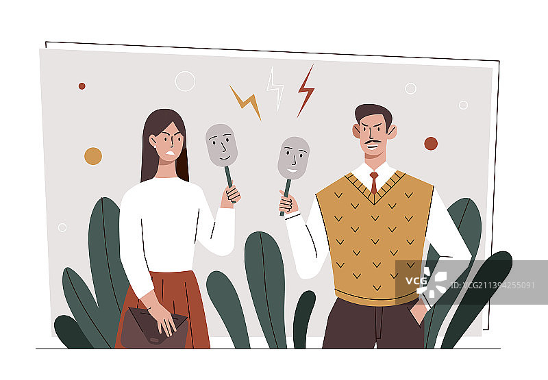 人格障碍概念图片素材