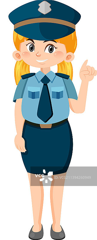 卡通警察人物形象图片素材