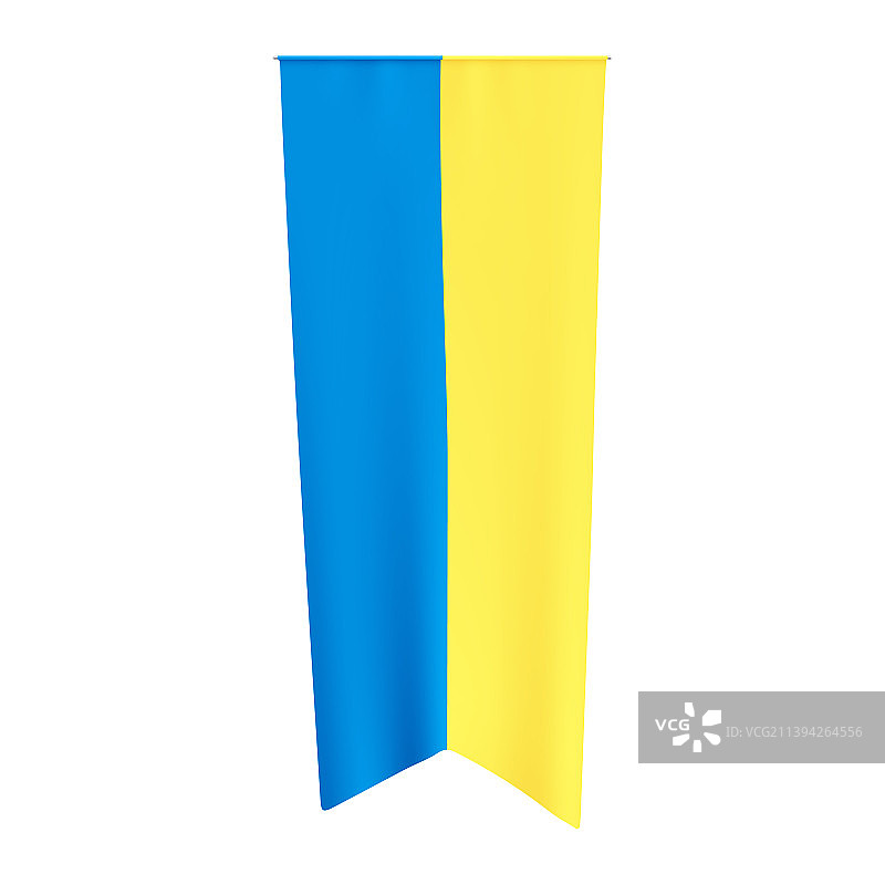 乌克兰竖版国旗图片素材