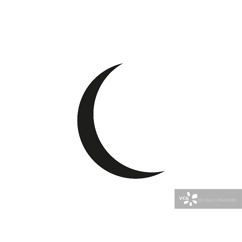 月亮星星图标Logo图片素材