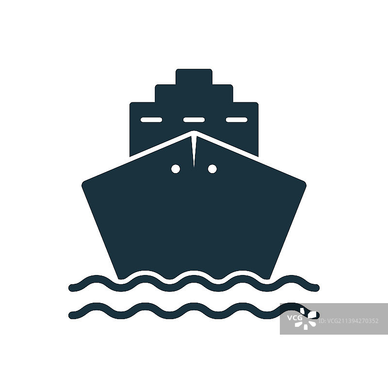 黑色游轮轮廓图标货船图片素材