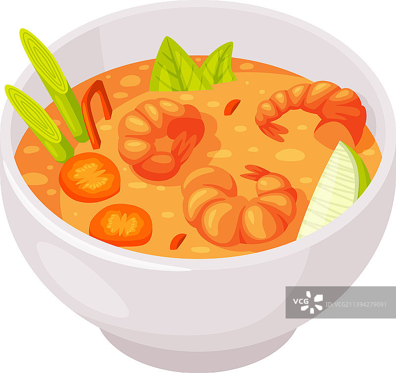 泰式虾仁料理图片素材
