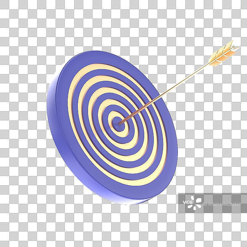 3D渲染卡通箭靶元素图片素材
