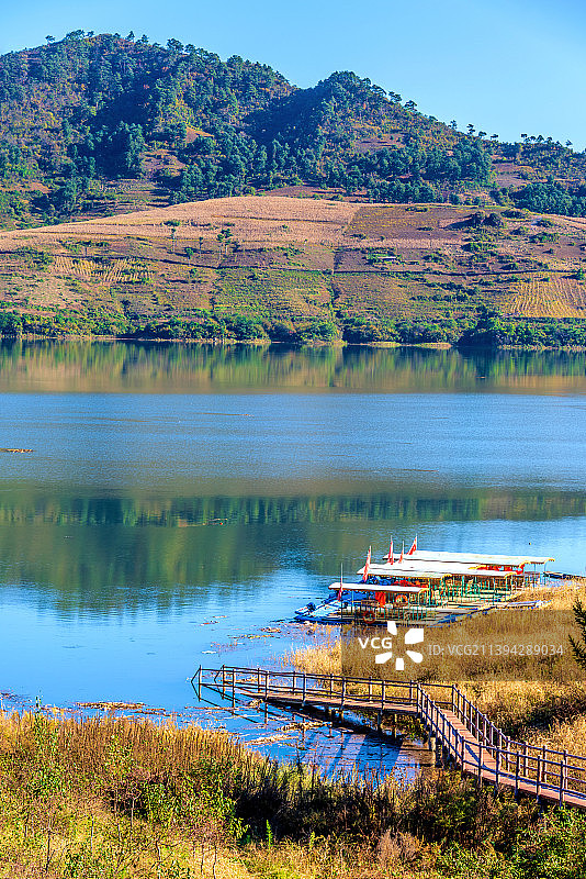 中国辽宁丹东331国道浑江口风光图片素材