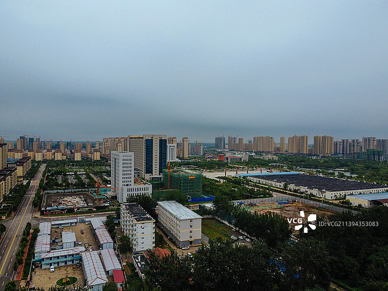 曹县 青荷中路 曹县人民公园 图书馆 人民医院 长江路 绿洲国际图片素材