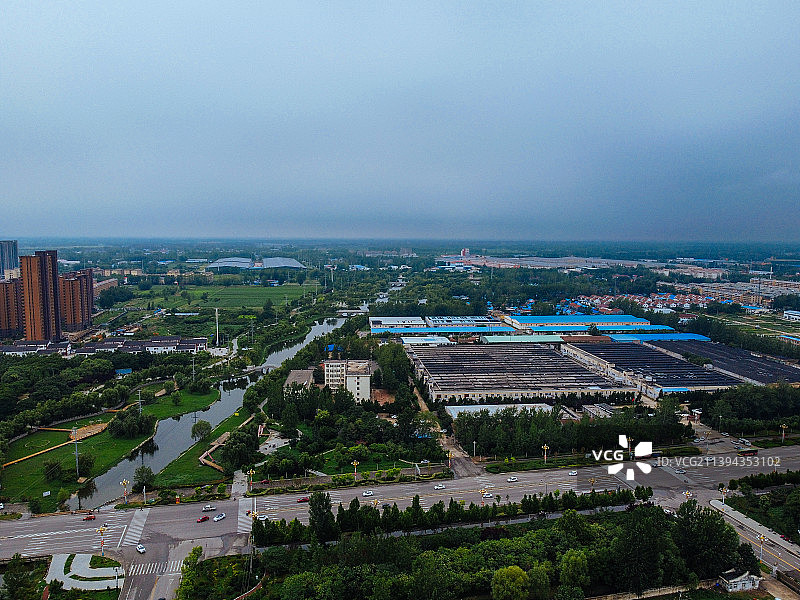 曹县 青荷中路 曹县人民公园 图书馆 人民医院 长江路 绿洲国际图片素材