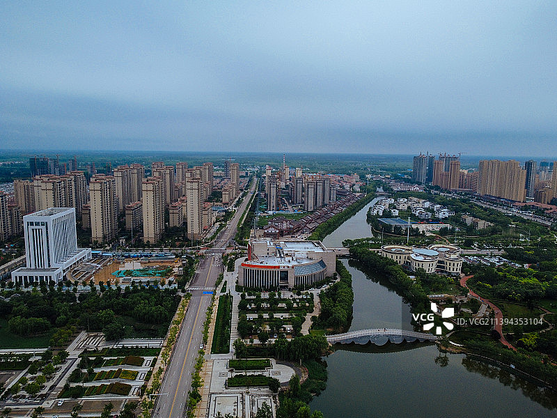 曹县 青荷中路 曹县人民公园 图书馆 人民医院 长江路 绿洲国际图片素材