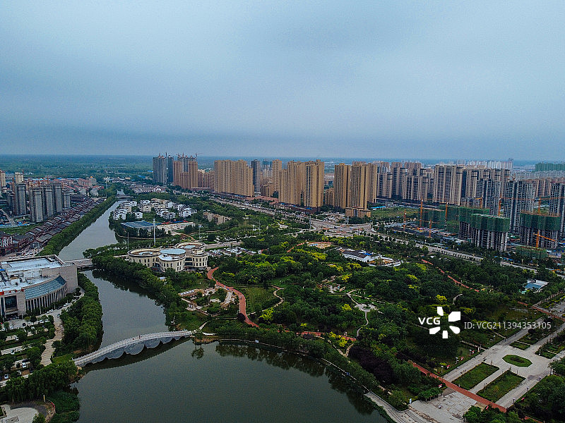 曹县 青荷中路 曹县人民公园 图书馆 人民医院 长江路 绿洲国际图片素材