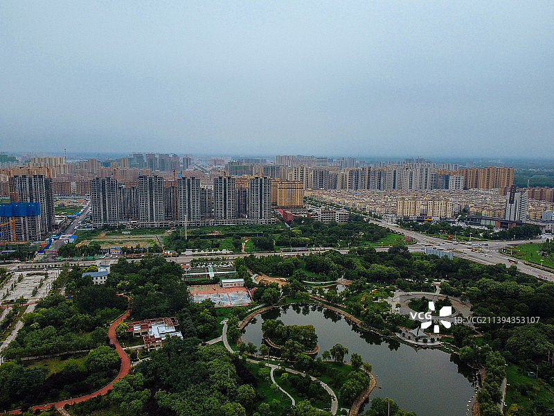 曹县 青荷中路 曹县人民公园 图书馆 人民医院 长江路 绿洲国际图片素材