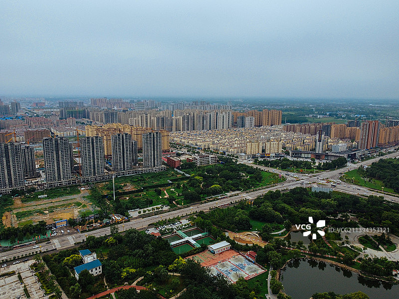 曹县 青荷中路 曹县人民公园 图书馆 人民医院 长江路 绿洲国际图片素材