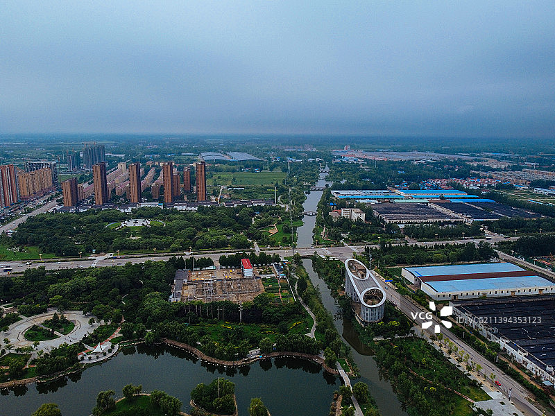 曹县 青荷中路 曹县人民公园 图书馆 人民医院 长江路 绿洲国际图片素材