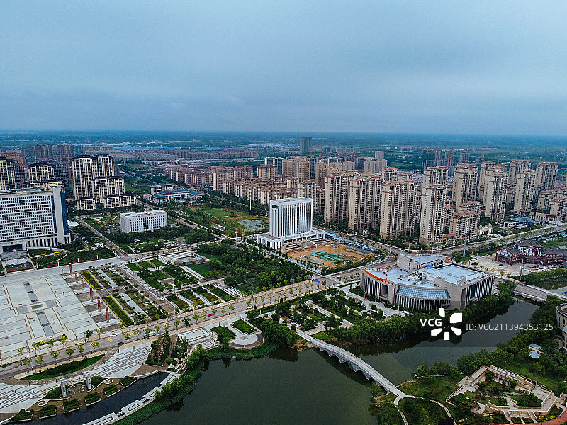 曹县 青荷中路 曹县人民公园 图书馆 人民医院 长江路 绿洲国际图片素材