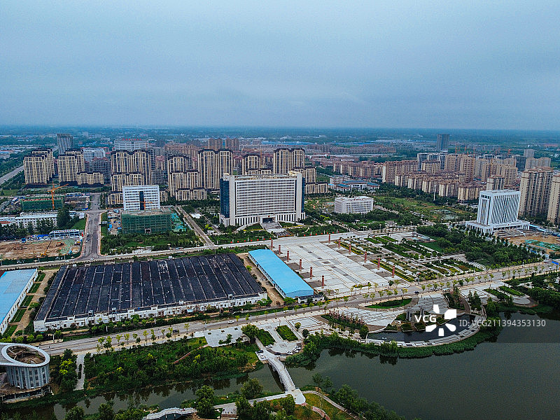 曹县 青荷中路 曹县人民公园 图书馆 人民医院 长江路 绿洲国际图片素材