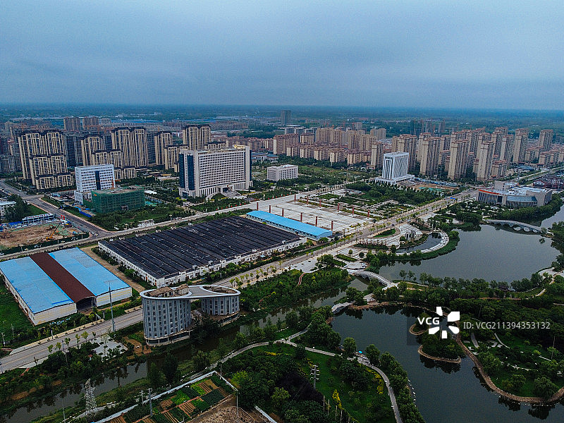 曹县 青荷中路 曹县人民公园 图书馆 人民医院 长江路 绿洲国际图片素材