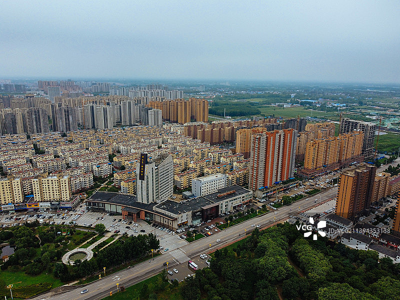 曹县 青荷中路 曹县人民公园 图书馆 人民医院 长江路 绿洲国际图片素材