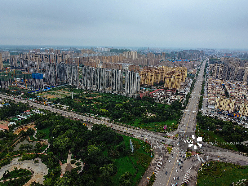 曹县 青荷中路 曹县人民公园 图书馆 人民医院 长江路 绿洲国际图片素材