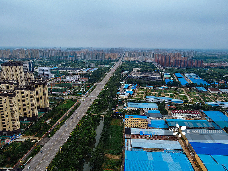 曹县 青荷中路 曹县人民公园 图书馆 人民医院 长江路 绿洲国际图片素材