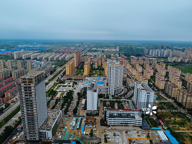 曹县 青荷中路 曹县人民公园 图书馆 人民医院 长江路 绿洲国际图片素材