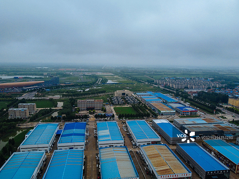 定陶区 菏泽 范阳路 汉源路 航拍 中医院图片素材