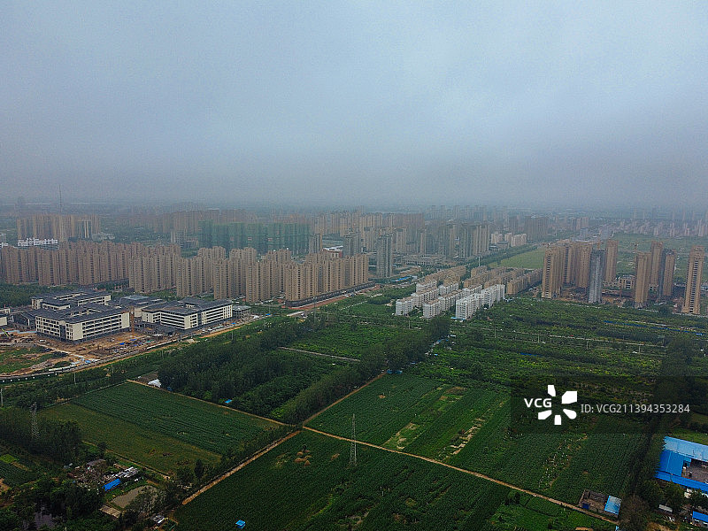 定陶区 菏泽 范阳路 汉源路 航拍 中医院图片素材