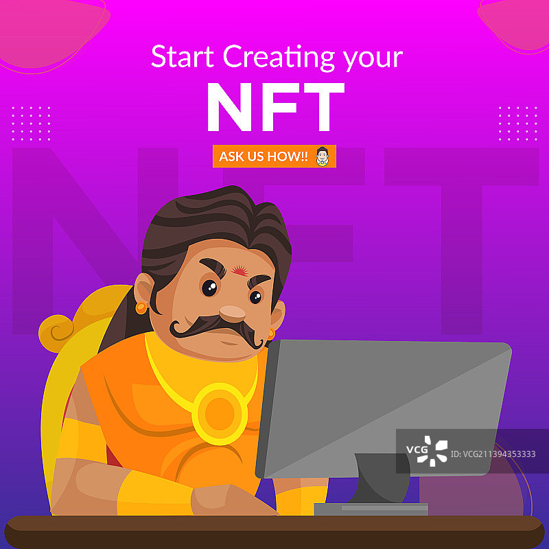 创建您的NFT的banner设计图片素材