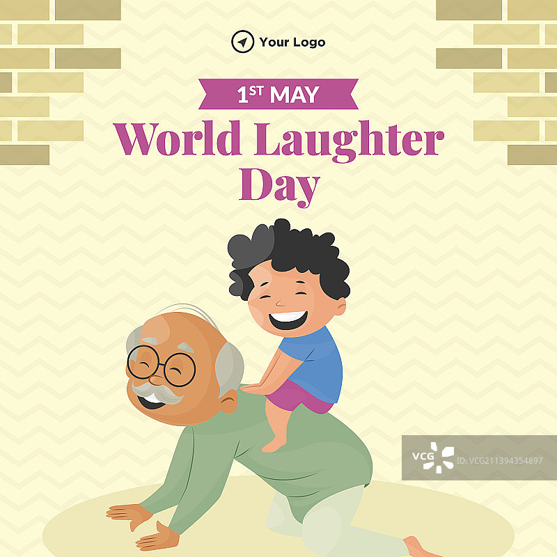 世界欢笑日banner设计图片素材