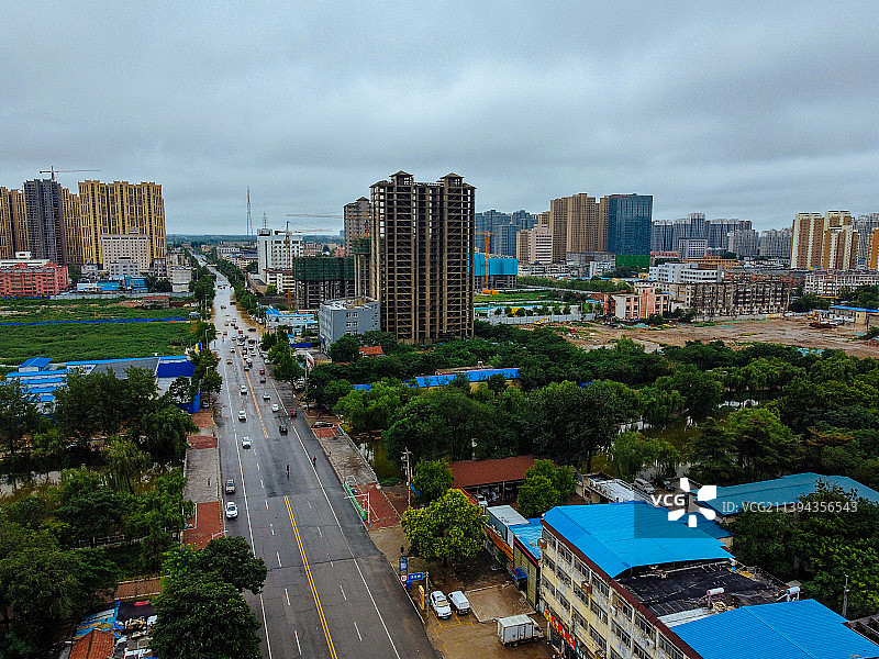 菏泽 青年湖 牡丹区 菏泽古城 解放大街 八一路图片素材