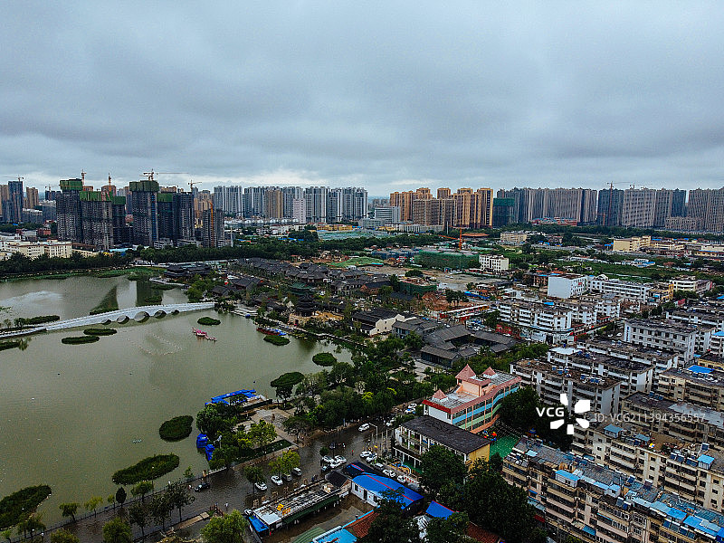 菏泽 青年湖 牡丹区 菏泽古城 解放大街 八一路图片素材