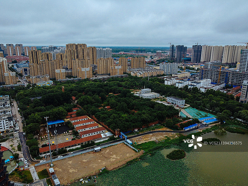 菏泽 青年湖 牡丹区 菏泽古城 解放大街 八一路图片素材