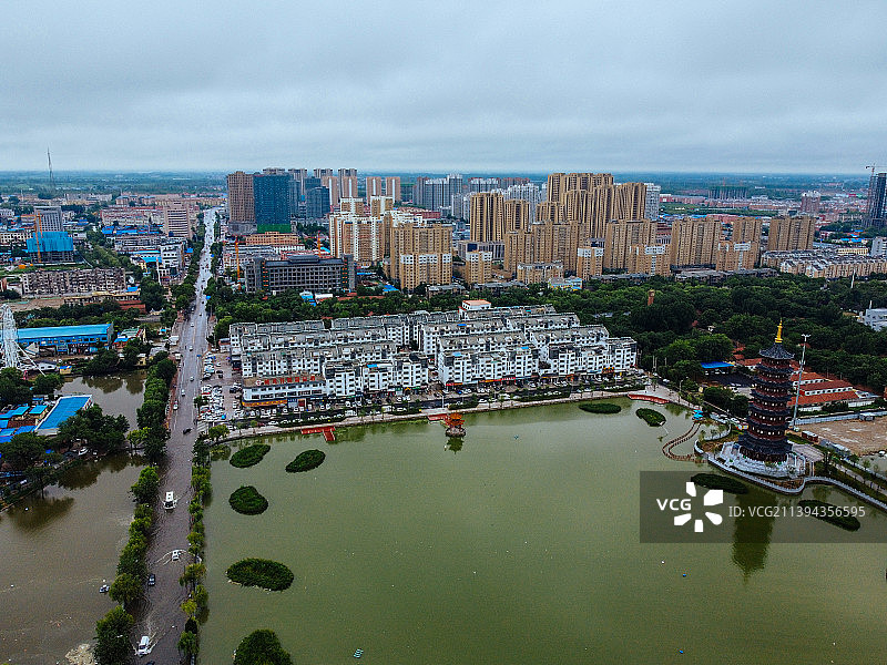 菏泽 青年湖 牡丹区 菏泽古城 解放大街 八一路图片素材