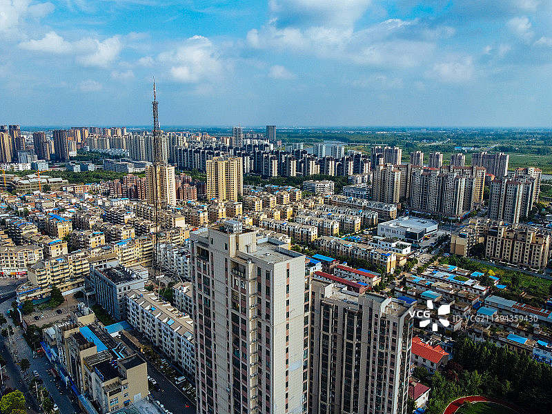 界首市 东升路 人民东路 人民广场 中南商贸城 国贤医院图片素材