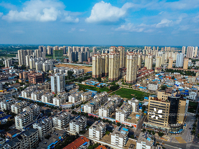 界首市 东升路 人民东路 人民广场 中南商贸城 国贤医院图片素材