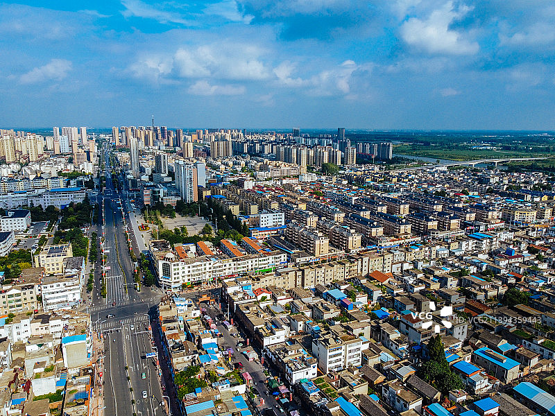 界首市 东升路 人民东路 人民广场 中南商贸城 国贤医院图片素材