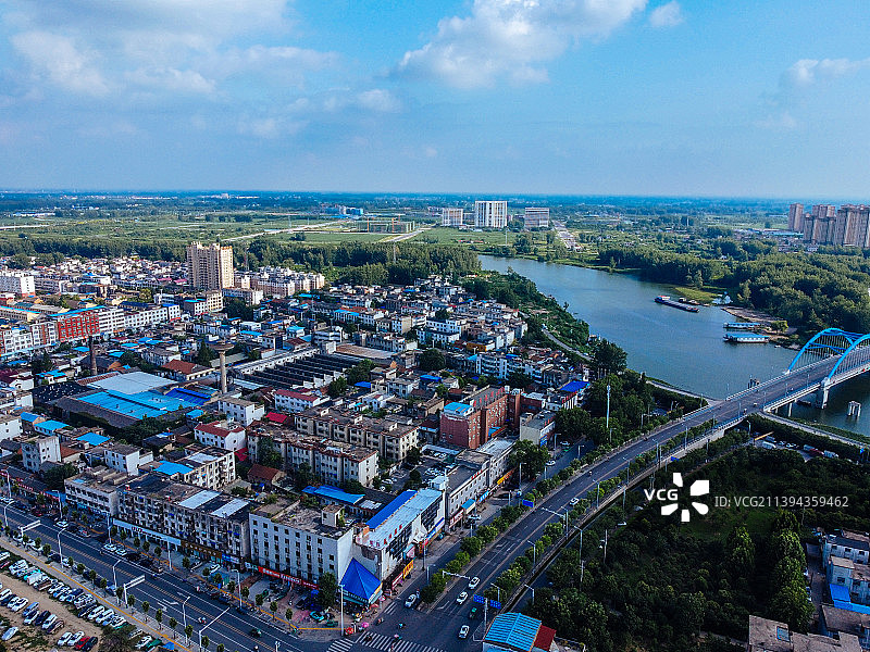 界首市 东升路 人民东路 人民广场 中南商贸城 国贤医院图片素材