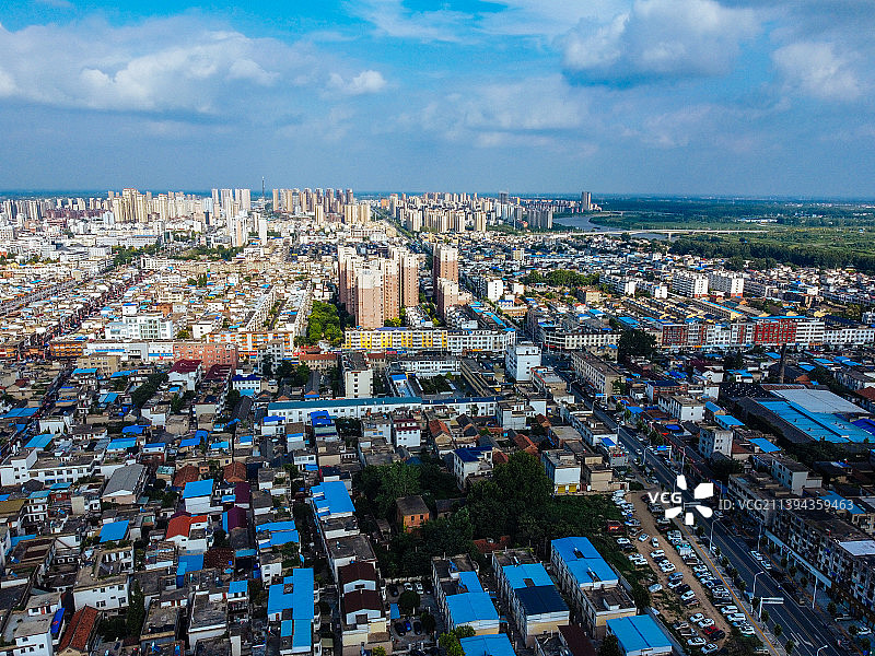 界首市 东升路 人民东路 人民广场 中南商贸城 国贤医院图片素材