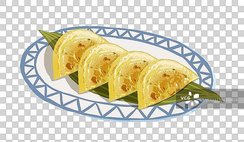 一盘煎饺图片素材