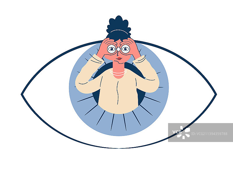 男人用双筒望远镜观察图片素材