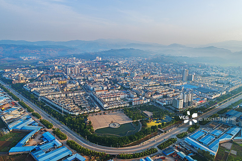 云南省玉溪市华宁县城图片素材