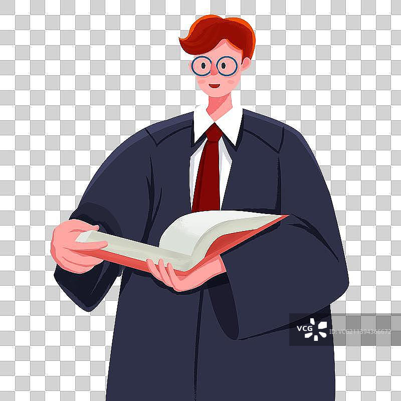 律师法官政务宣传人物插画图片素材