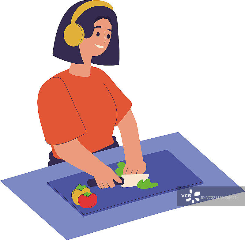 听音乐的女人图片素材