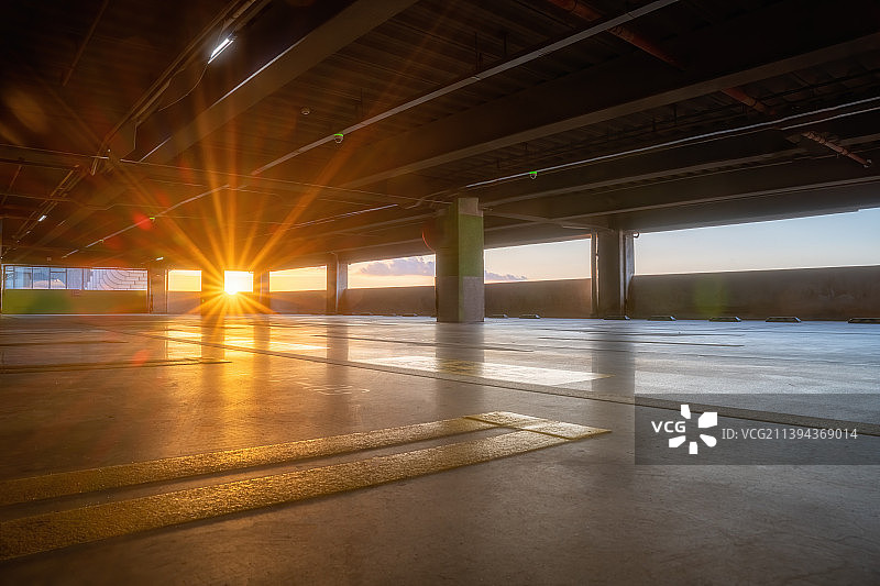 海南省海口机场停车楼图片素材