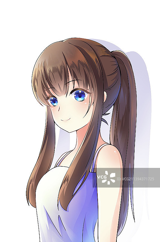 动漫二次元风格美少女头像壁纸图片素材