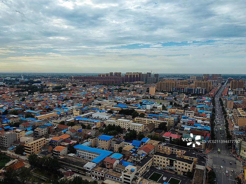 封丘县 南池路 黄石公园 财富公馆 南干道 航拍图片素材